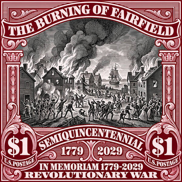 Burning of Fairfield $1 - Art Print
