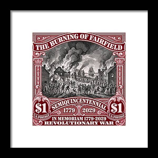 Burning of Fairfield $1 - Framed Print