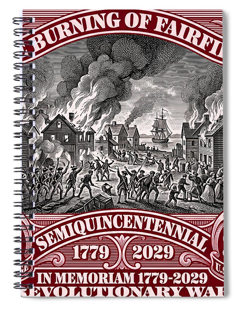 Burning of Fairfield $1 - Spiral Notebook