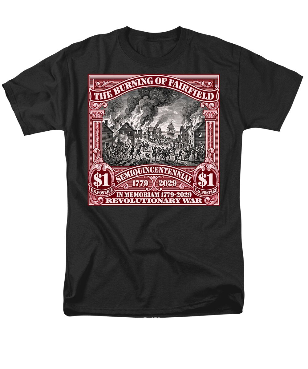 Burning of Fairfield $1 - Men's T-Shirt  (Regular Fit)