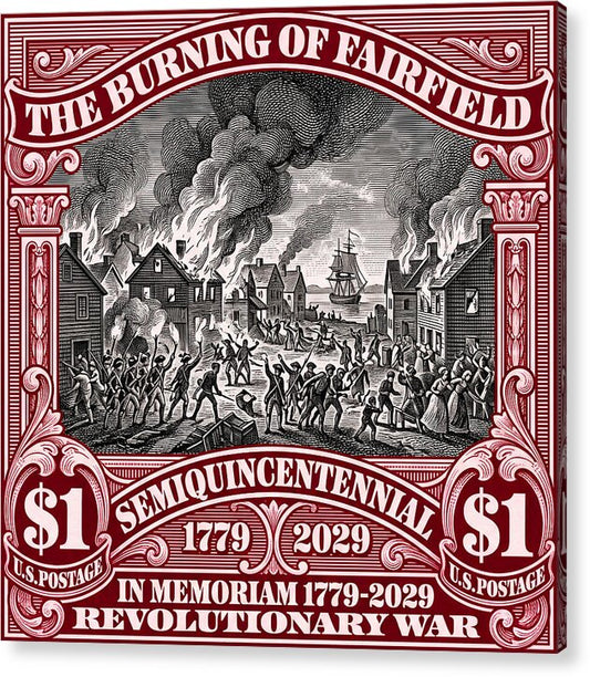 Burning of Fairfield $1 - Acrylic Print