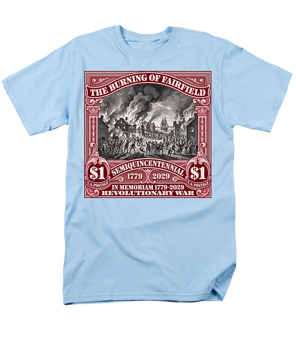 Burning of Fairfield $1 - Men's T-Shirt  (Regular Fit)