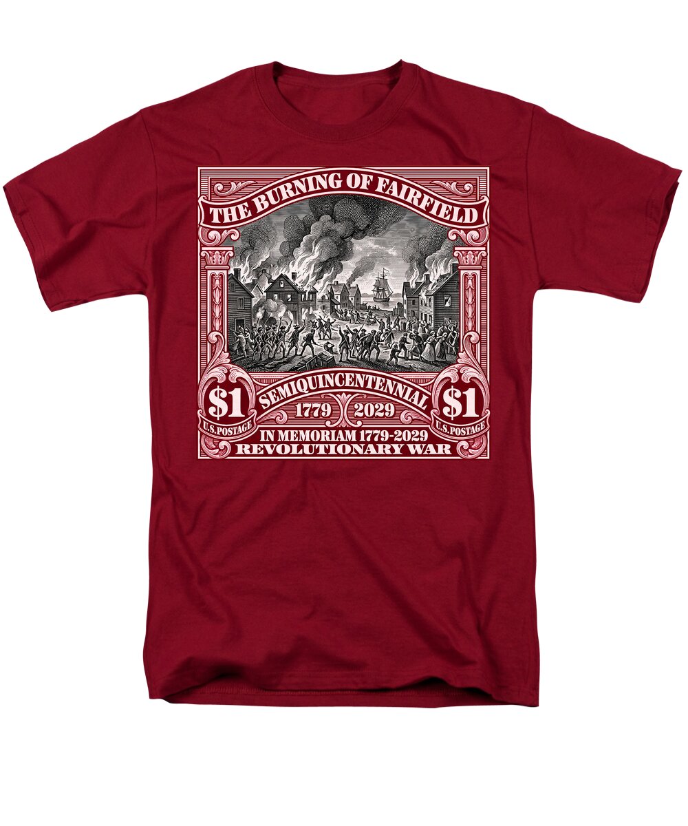 Burning of Fairfield $1 - Men's T-Shirt  (Regular Fit)