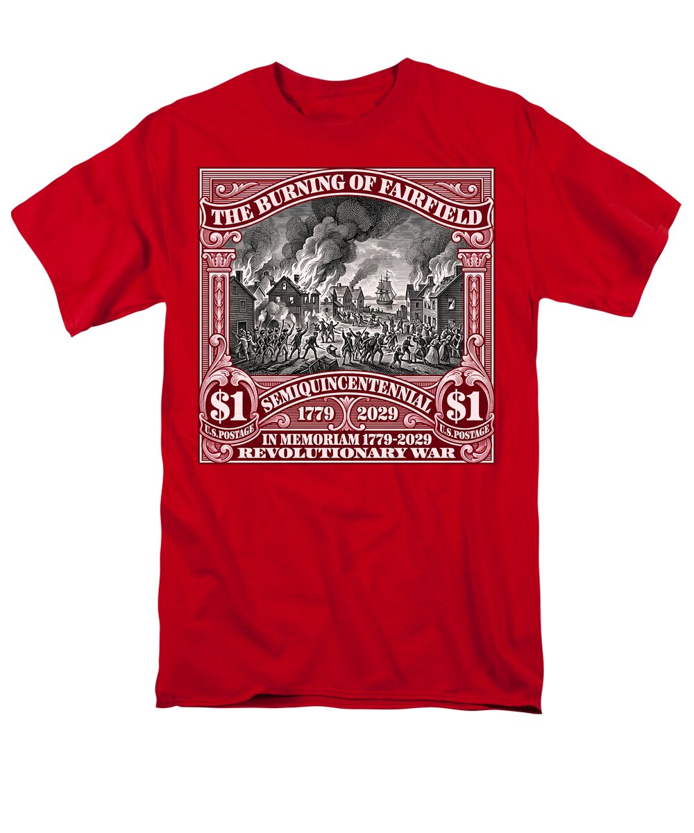 Burning of Fairfield $1 - Men's T-Shirt  (Regular Fit)