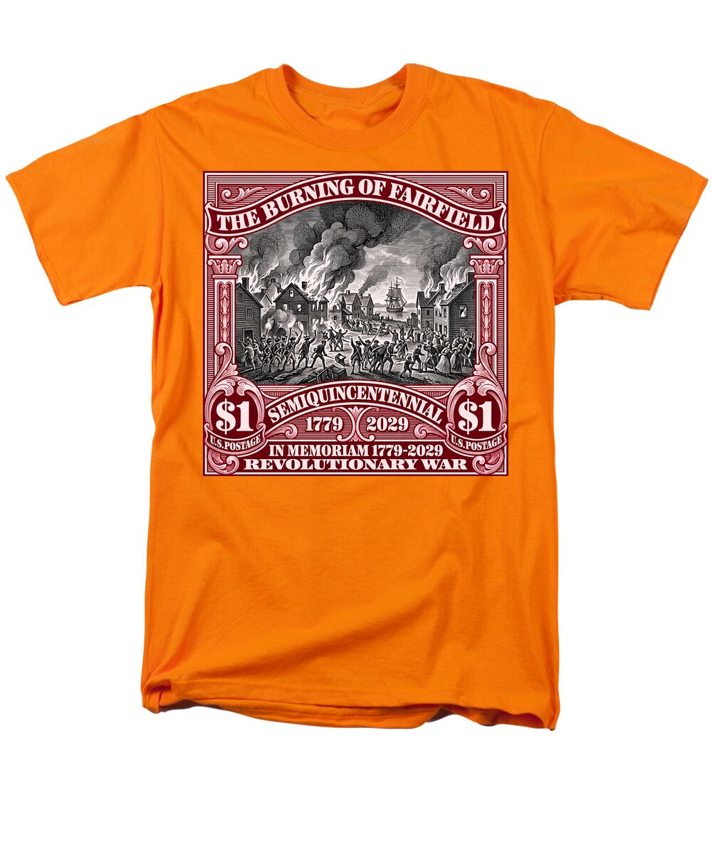Burning of Fairfield $1 - Men's T-Shirt  (Regular Fit)