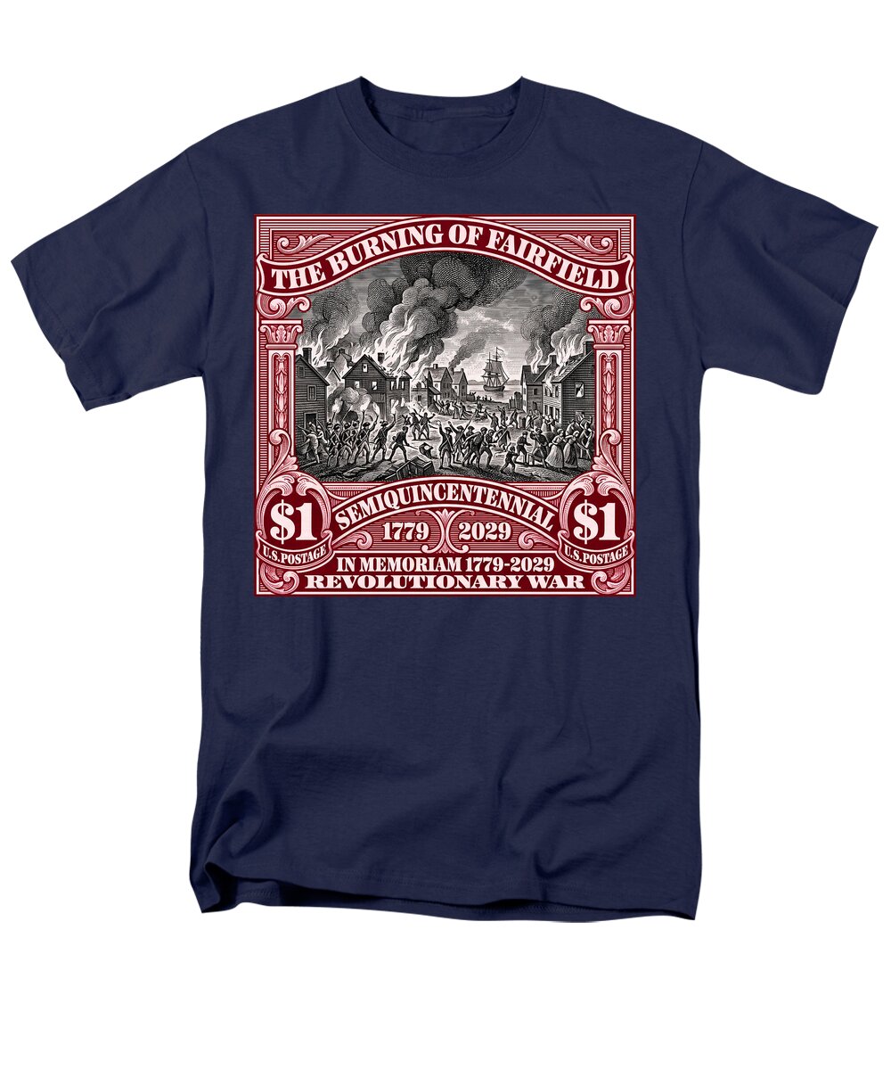 Burning of Fairfield $1 - Men's T-Shirt  (Regular Fit)