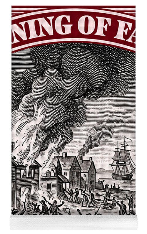 Burning of Fairfield $1 - Yoga Mat