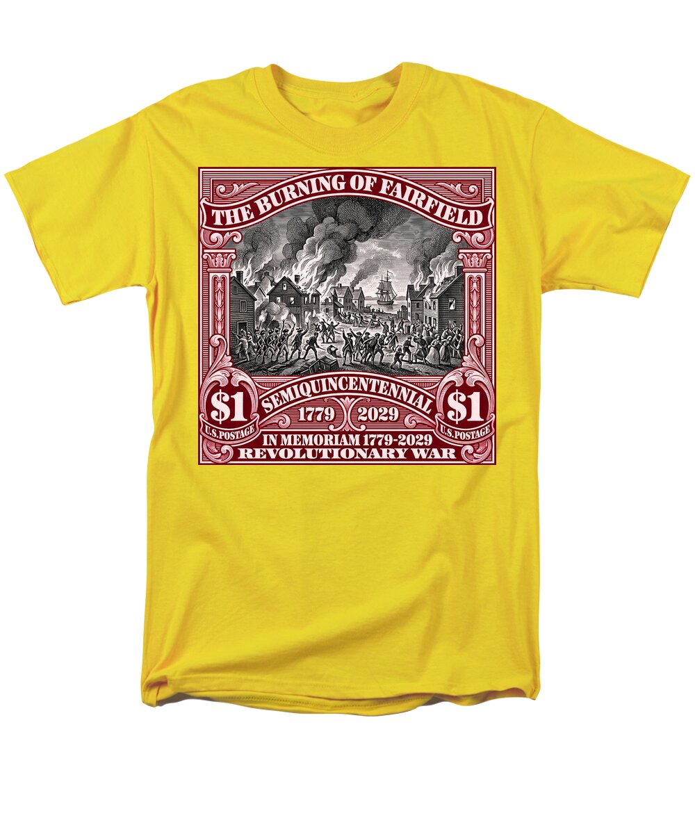 Burning of Fairfield $1 - Men's T-Shirt  (Regular Fit)