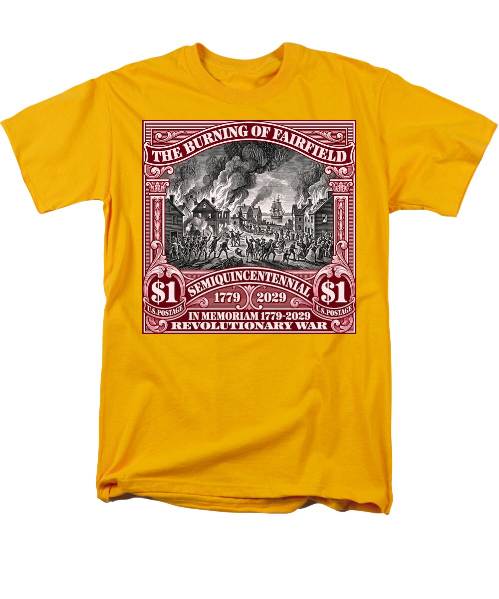 Burning of Fairfield $1 - Men's T-Shirt  (Regular Fit)