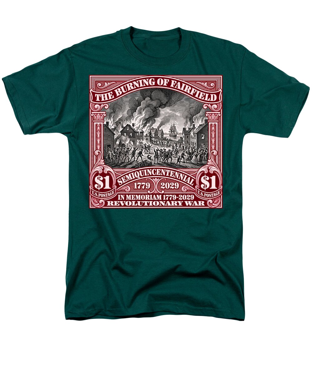 Burning of Fairfield $1 - Men's T-Shirt  (Regular Fit)