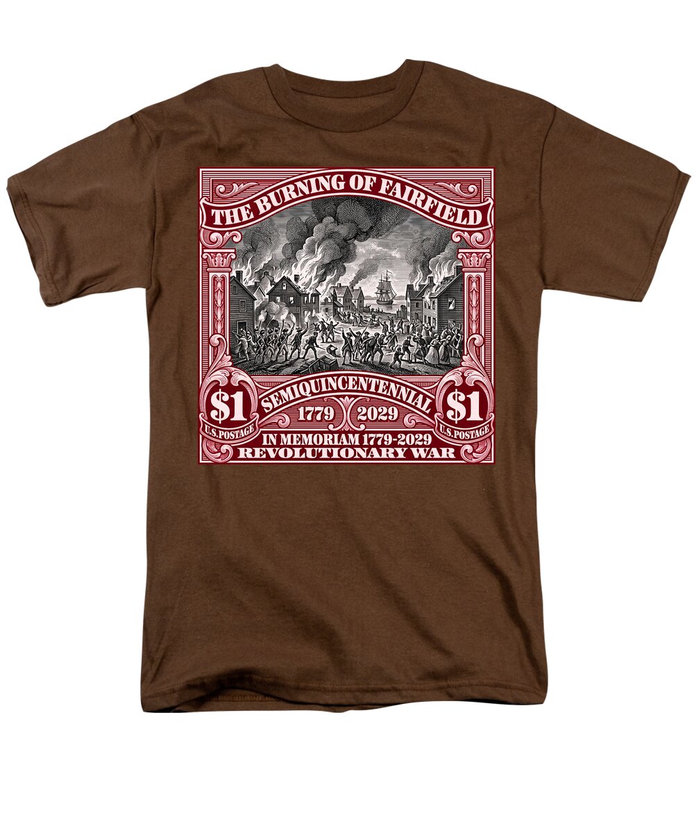 Burning of Fairfield $1 - Men's T-Shirt  (Regular Fit)