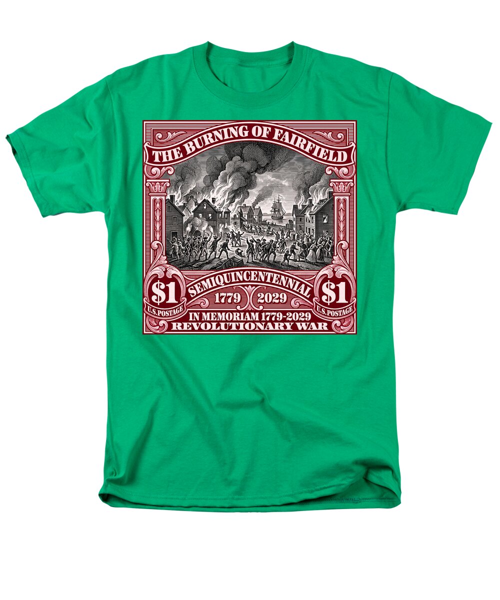 Burning of Fairfield $1 - Men's T-Shirt  (Regular Fit)