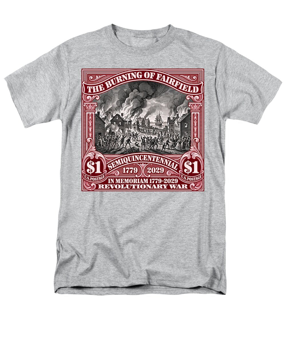 Burning of Fairfield $1 - Men's T-Shirt  (Regular Fit)