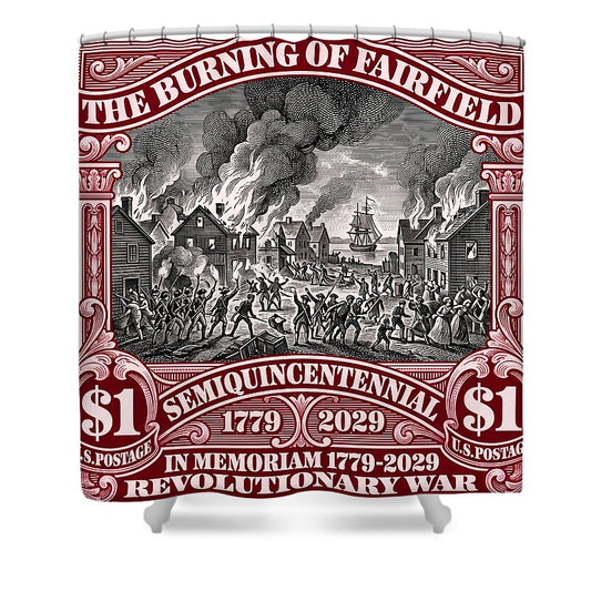 Burning of Fairfield $1 - Shower Curtain