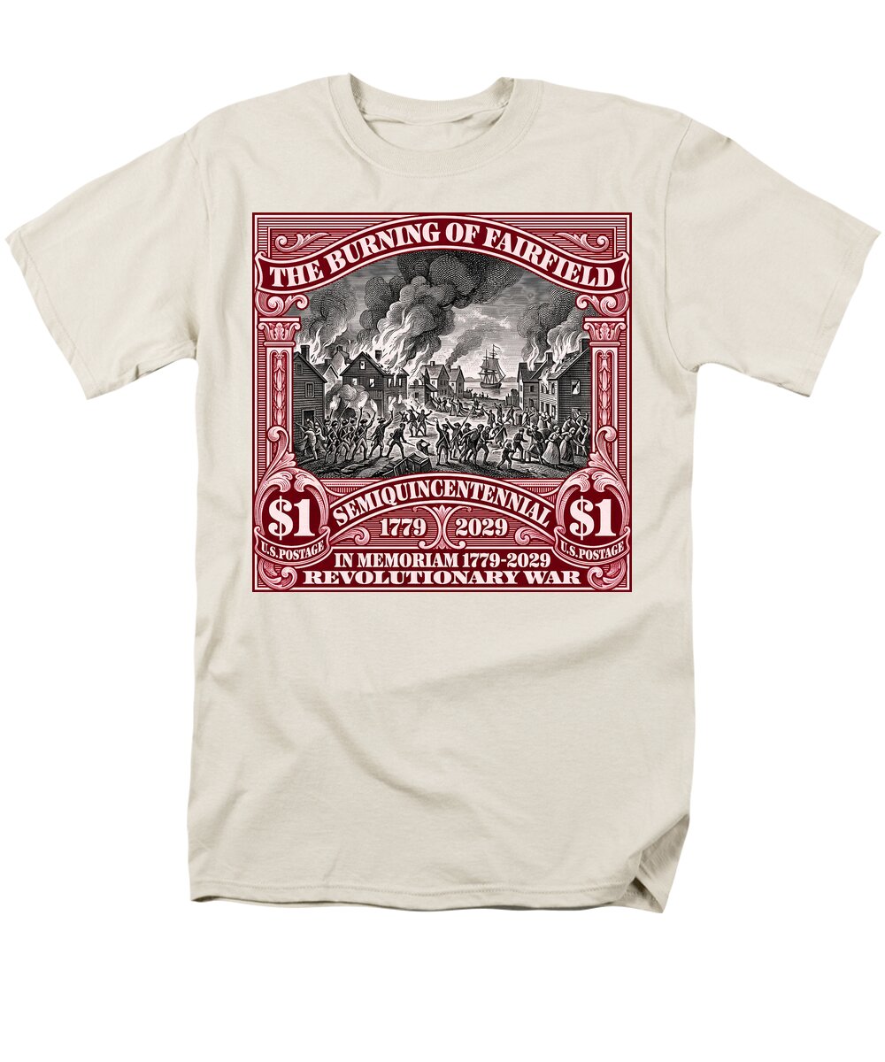 Burning of Fairfield $1 - Men's T-Shirt  (Regular Fit)