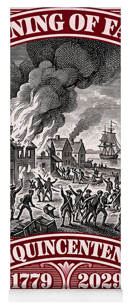 Burning of Fairfield $1 - Yoga Mat