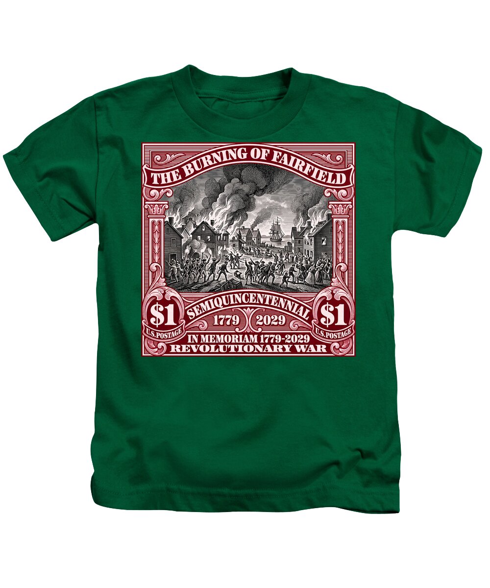 Burning of Fairfield $1 - Kids T-Shirt