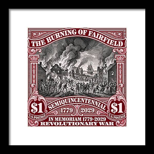 Burning of Fairfield $1 - Framed Print