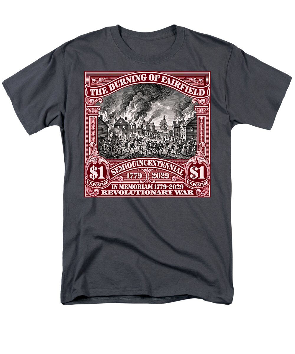 Burning of Fairfield $1 - Men's T-Shirt  (Regular Fit)