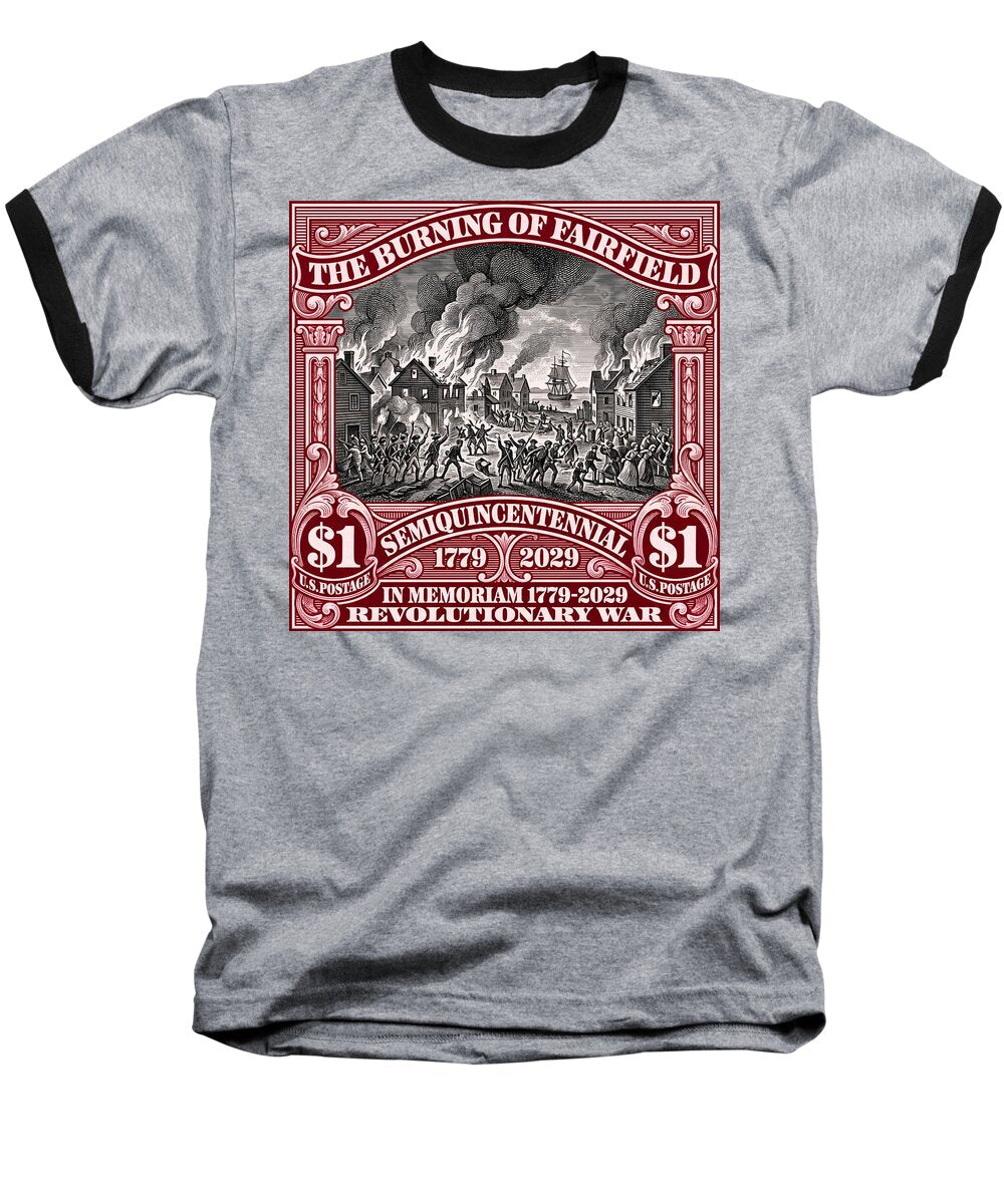 Burning of Fairfield $1 - Baseball T-Shirt
