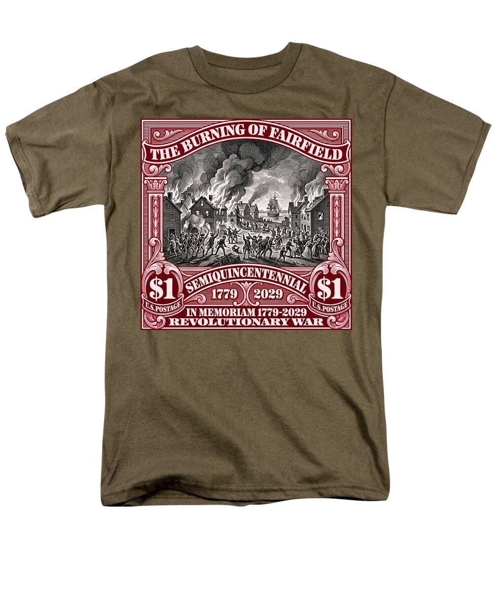 Burning of Fairfield $1 - Men's T-Shirt  (Regular Fit)