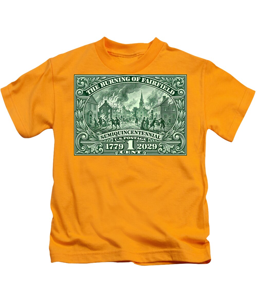 Burning of Fairfield 1c - Kids T-Shirt
