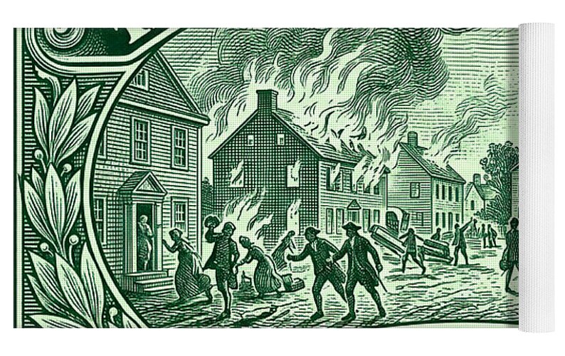 Burning of Fairfield 1c - Yoga Mat