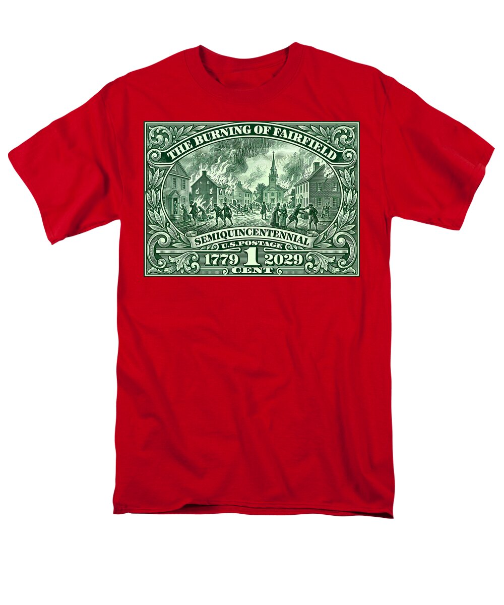 Burning of Fairfield 1c - Men's T-Shirt  (Regular Fit)
