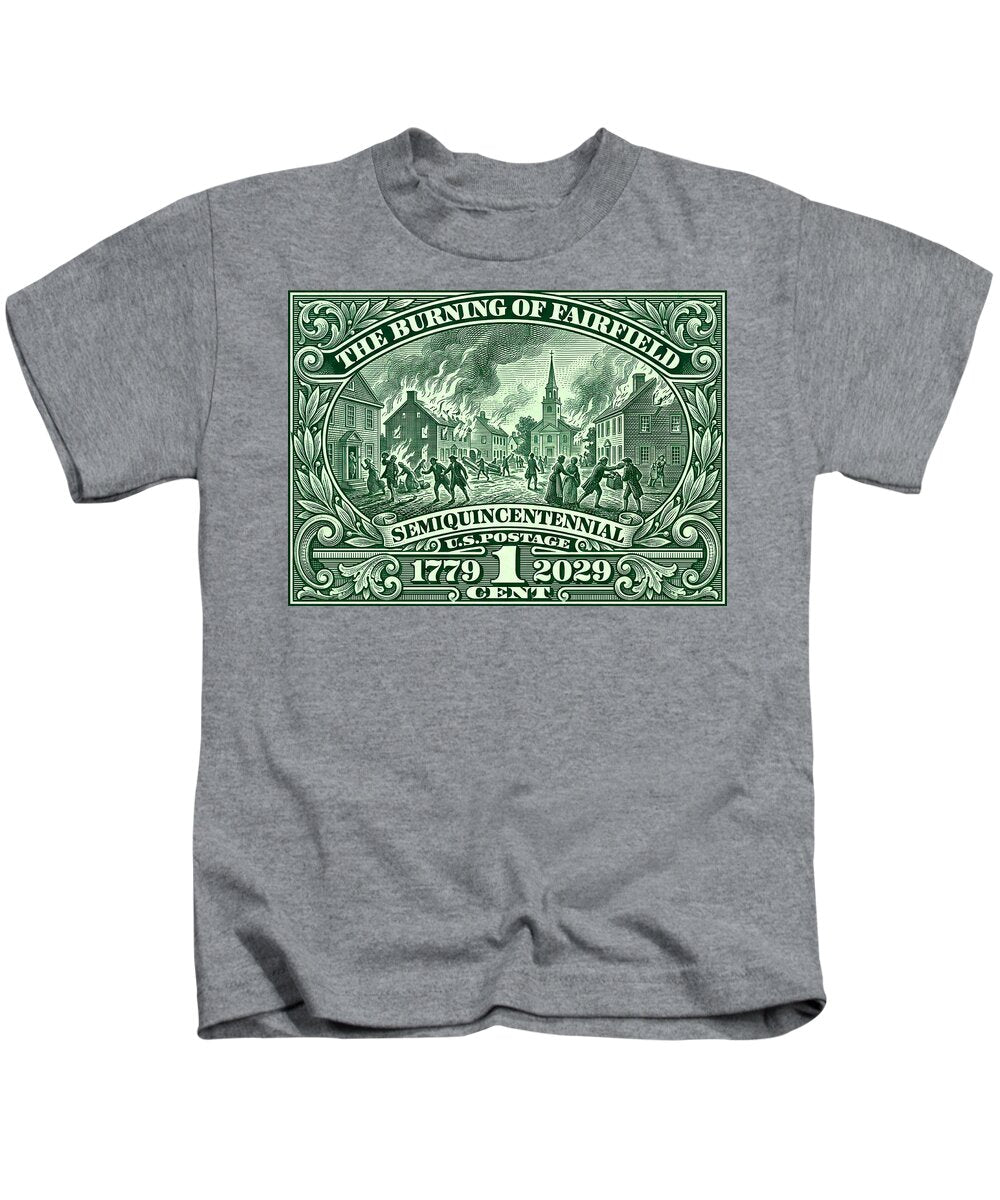 Burning of Fairfield 1c - Kids T-Shirt