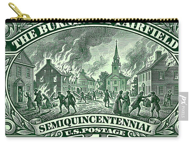 Burning of Fairfield 1c - Zip Pouch
