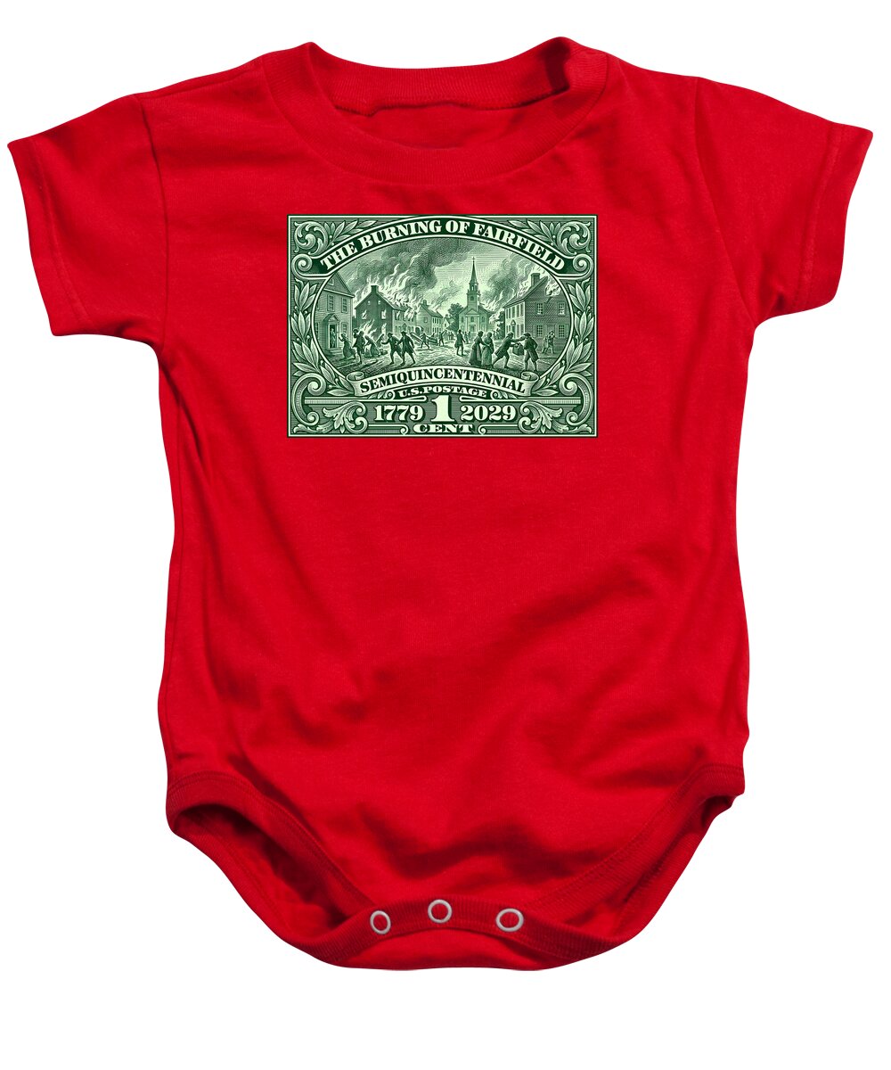 Burning of Fairfield 1c - Baby One-Piece