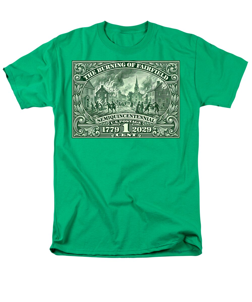 Burning of Fairfield 1c - Men's T-Shirt  (Regular Fit)