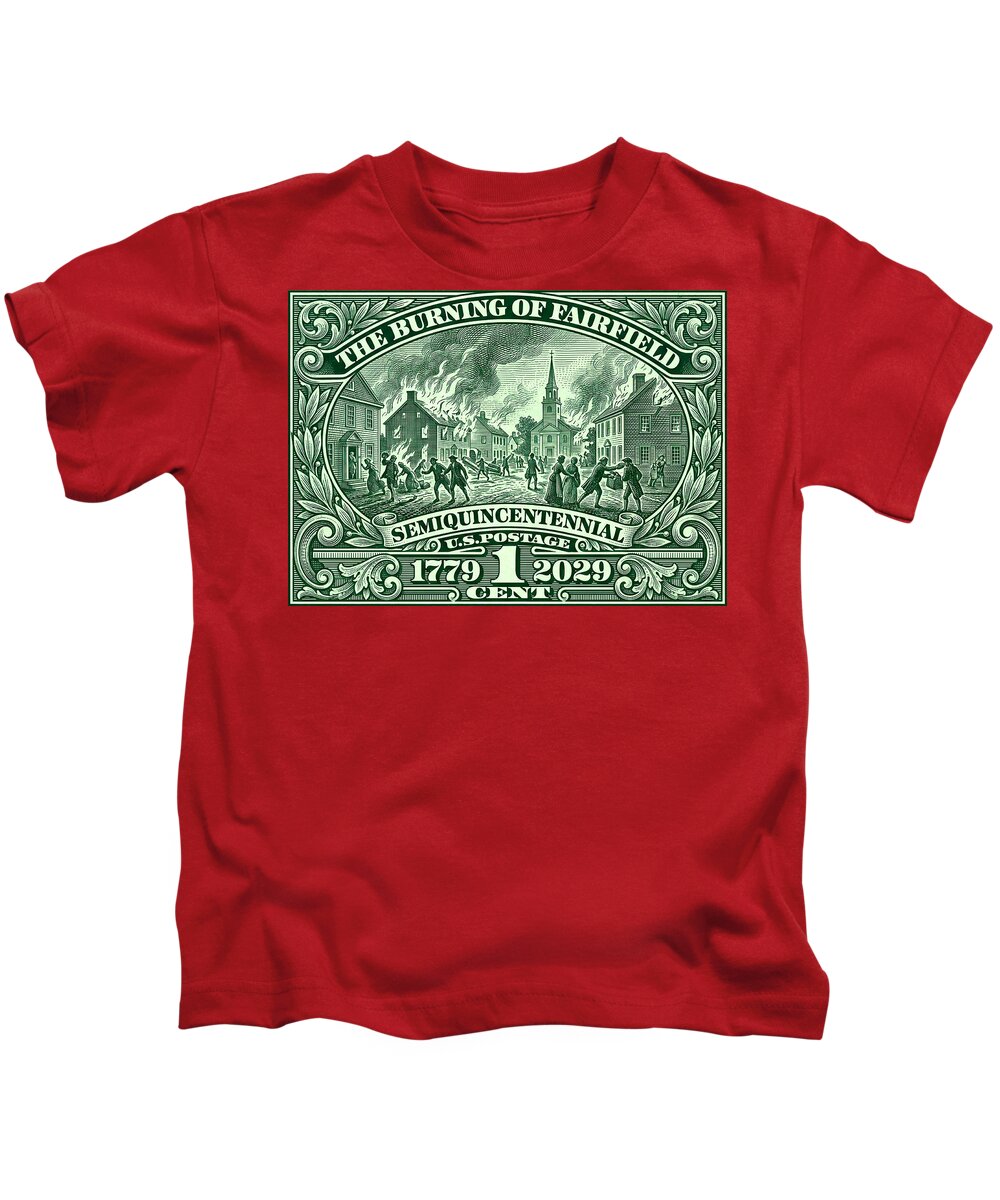 Burning of Fairfield 1c - Kids T-Shirt