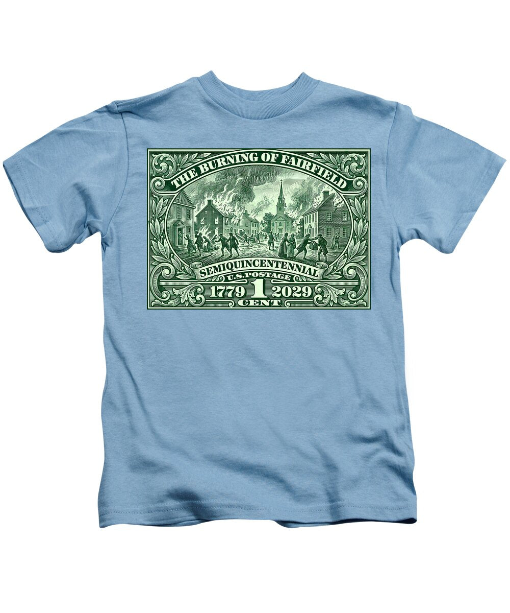 Burning of Fairfield 1c - Kids T-Shirt