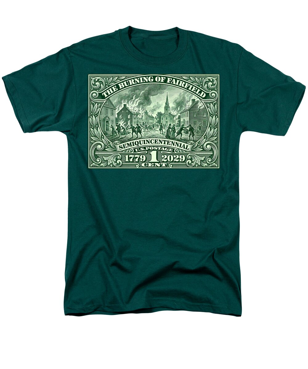 Burning of Fairfield 1c - Men's T-Shirt  (Regular Fit)