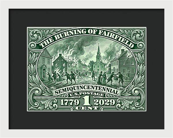 Burning of Fairfield 1c - Framed Print