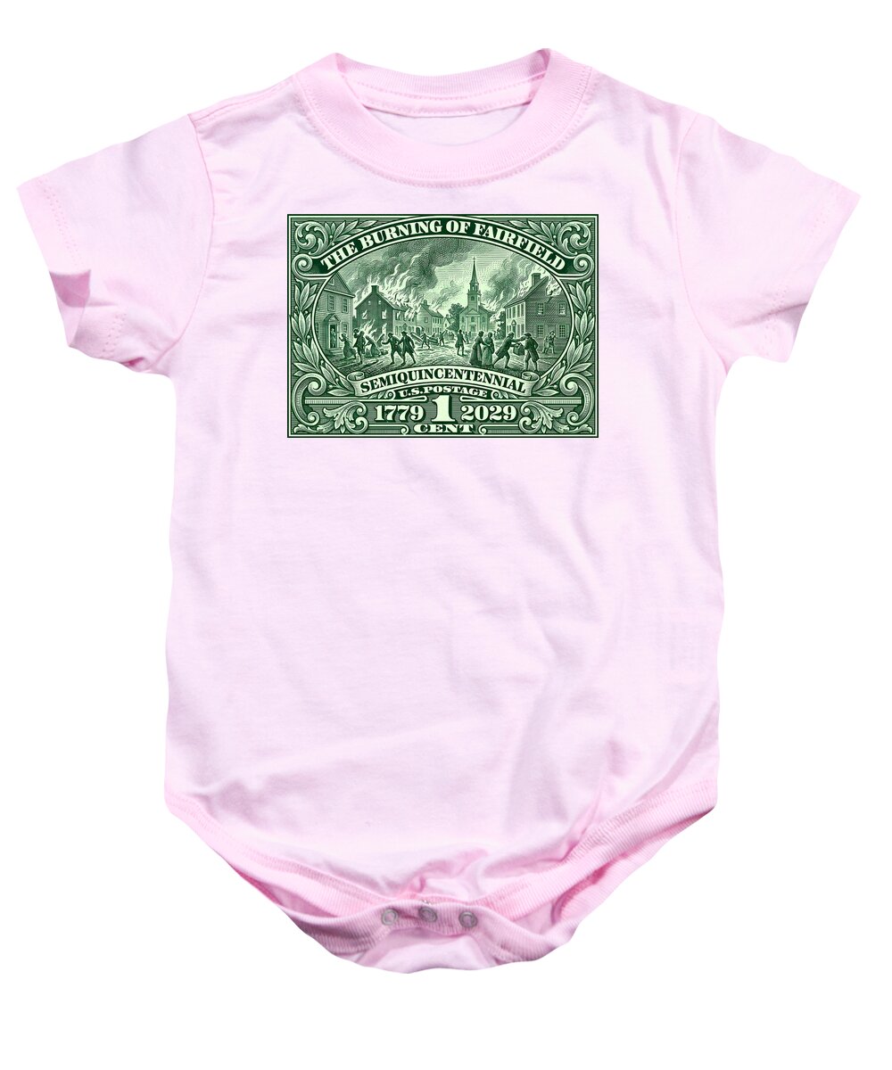 Burning of Fairfield 1c - Baby One-Piece