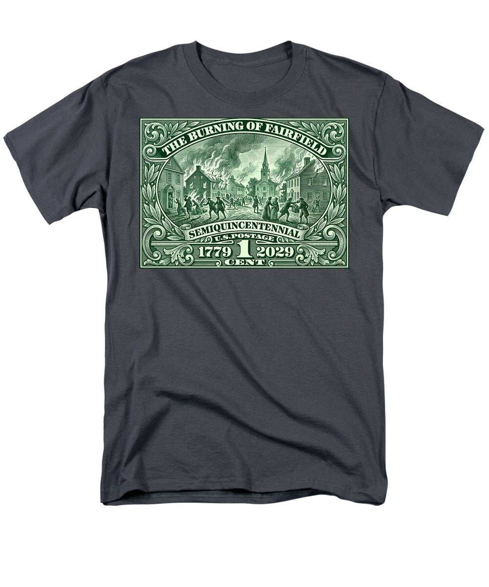 Burning of Fairfield 1c - Men's T-Shirt  (Regular Fit)