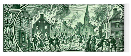 Burning of Fairfield 1c - Yoga Mat