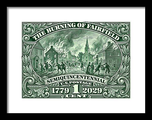 Burning of Fairfield 1c - Framed Print