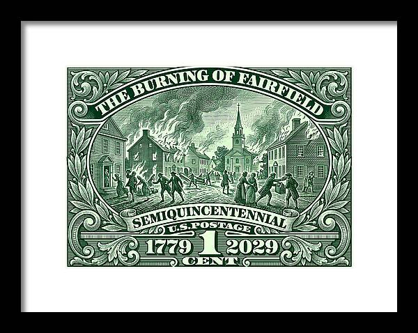 Burning of Fairfield 1c - Framed Print