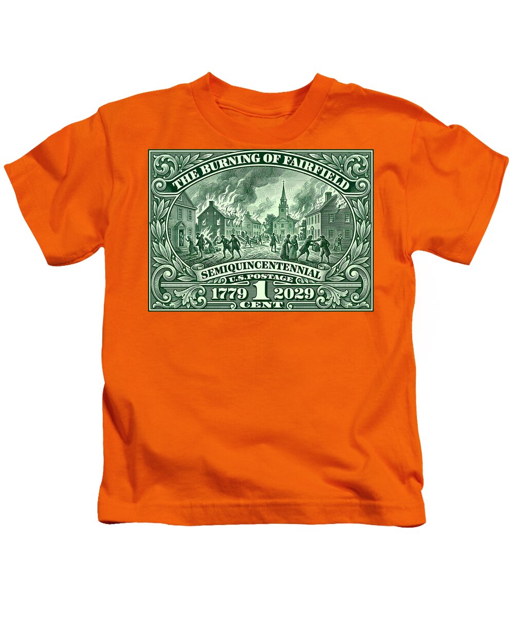 Burning of Fairfield 1c - Kids T-Shirt