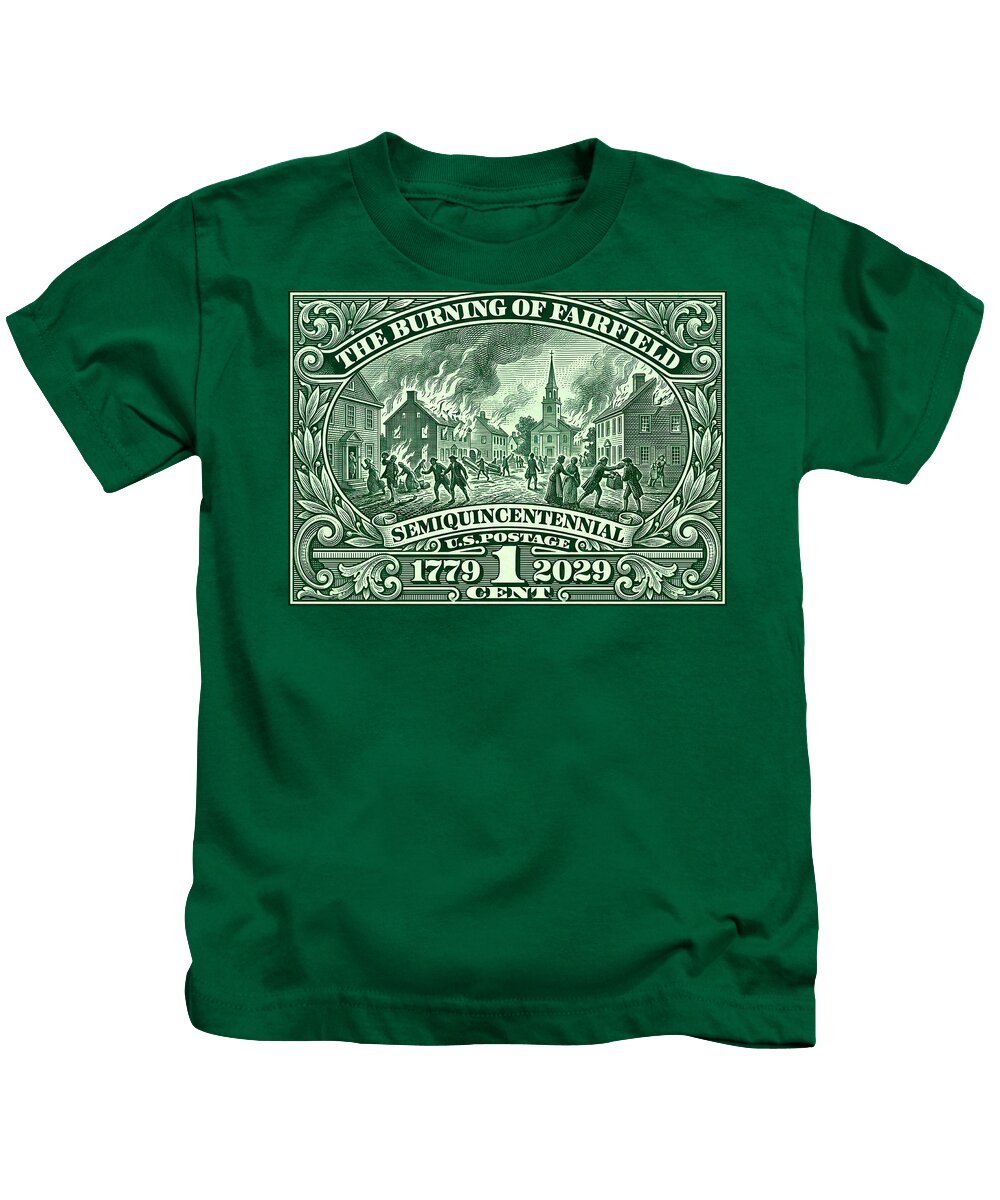 Burning of Fairfield 1c - Kids T-Shirt