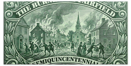 Burning of Fairfield 1c - Beach Towel