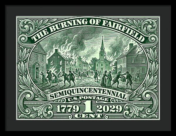 Burning of Fairfield 1c - Framed Print