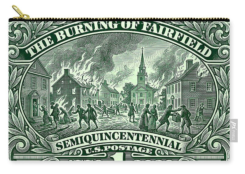 Burning of Fairfield 1c - Zip Pouch