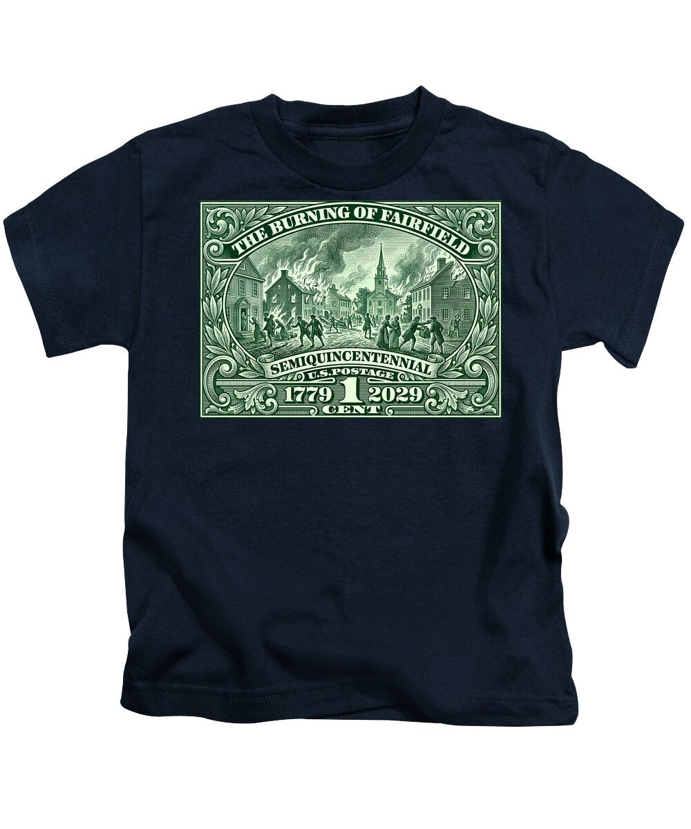 Burning of Fairfield 1c - Kids T-Shirt