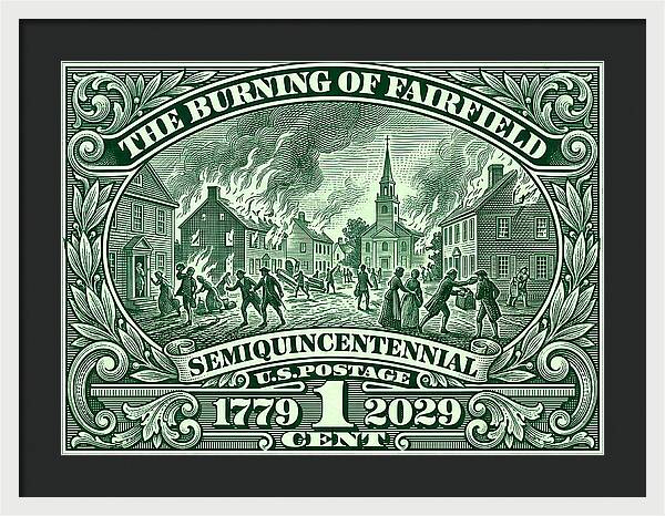 Burning of Fairfield 1c - Framed Print