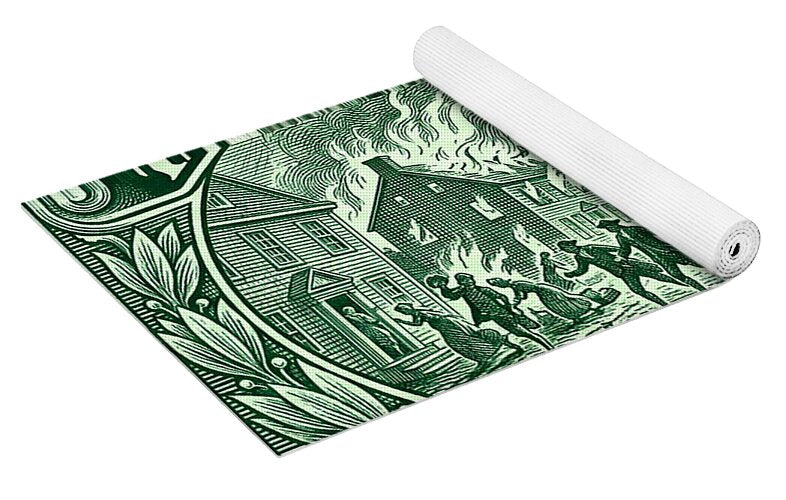 Burning of Fairfield 1c - Yoga Mat