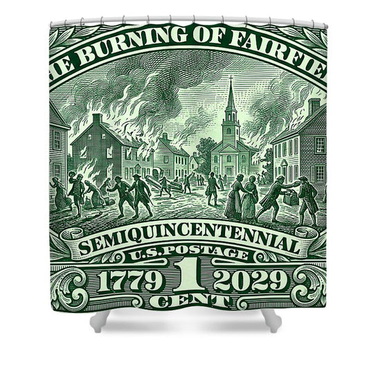 Burning of Fairfield 1c - Shower Curtain